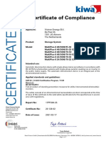 Certificado Cumplimiento IEC 62116-2014