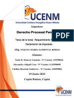 Requerimiento Fiscal y Declaración de Imputado-D.procesal Penal 2