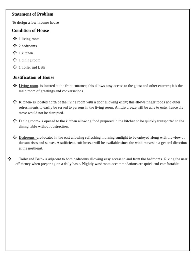 T.D House Justification (1) .Docx Google Drive PDF Room Kitchen