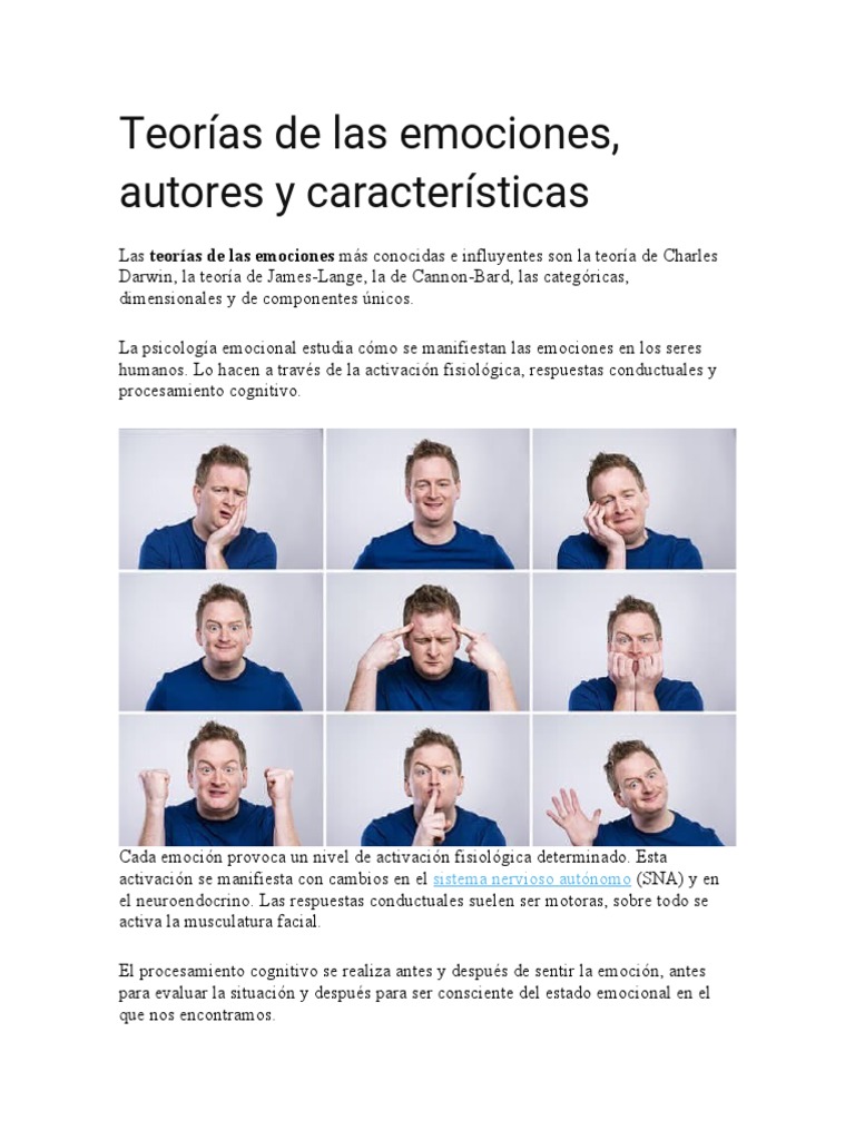 Teoría de Cannon-Bard y emociones | PDF | Las emociones | Órgano (anatomía)