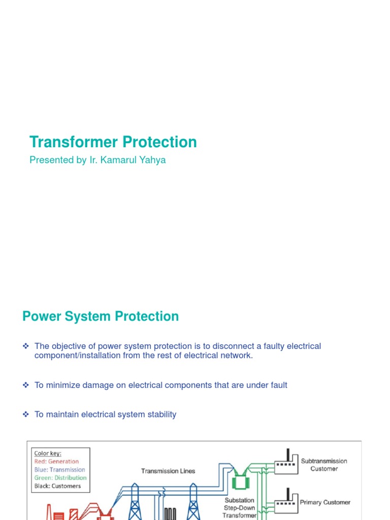 Transformer Protection PDF Transformer Electrical Engineering