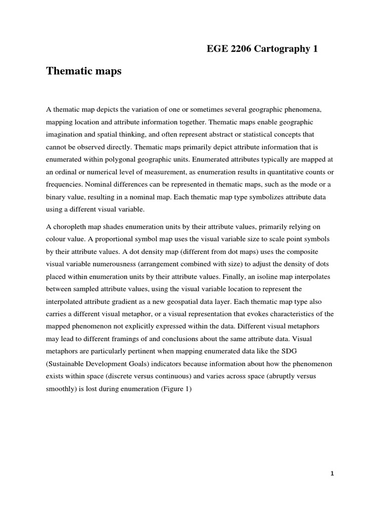 Cart Thematic Mapping 2 Document From Pdf