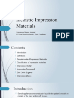 Inelastic Impression Materials