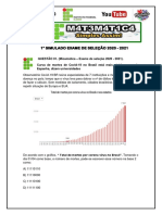 1° Simulado Intensivo 2020 Matemática Master