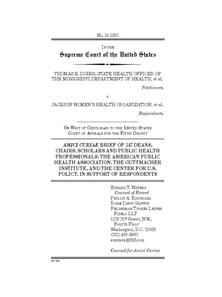 Roe Good Brief | PDF | Abortion | Unintended Pregnancy