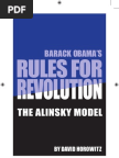 Barack Obama's Rules for Revolution - the Alinsky Model - by David Horowitz - pub 2009