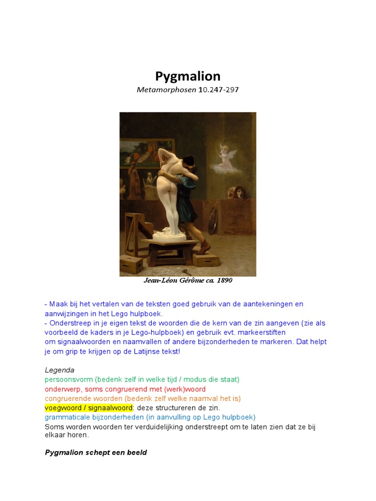 Pygmalion - Markeringen en Vertaling | PDF