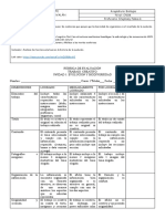 Rúbrica de Trabajo Primero Medio Biología T3