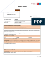 Weekly Logbook Format Mohamed Emad Emam