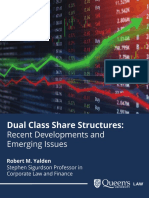 Roundtable On Dual Class Share Structures Report - October 25 2022