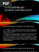 Contemporary Global Governance