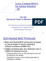 Medium Access Control (MAC) Protocols For Ad Hoc Wireless Networks - III