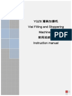 Operation Manual-YGZ-6 Vial Filling and Stoppering Machine