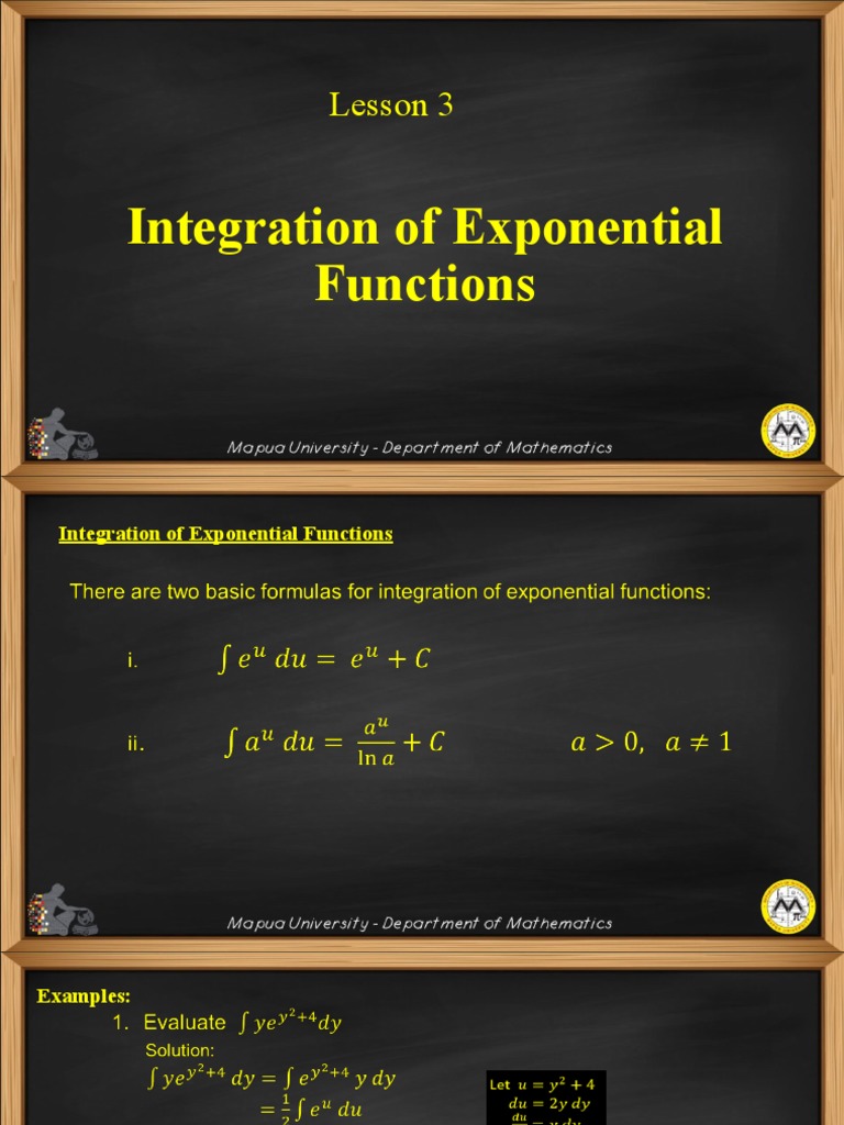 Integration Of Exponential Functions Pdf