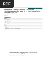 IntelePeer For Cisco SIP Trunking - CUCM Configuration Guide