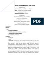 Seminário Sobre As Grandes Religiões - Parte Escrita (Judaísmo)