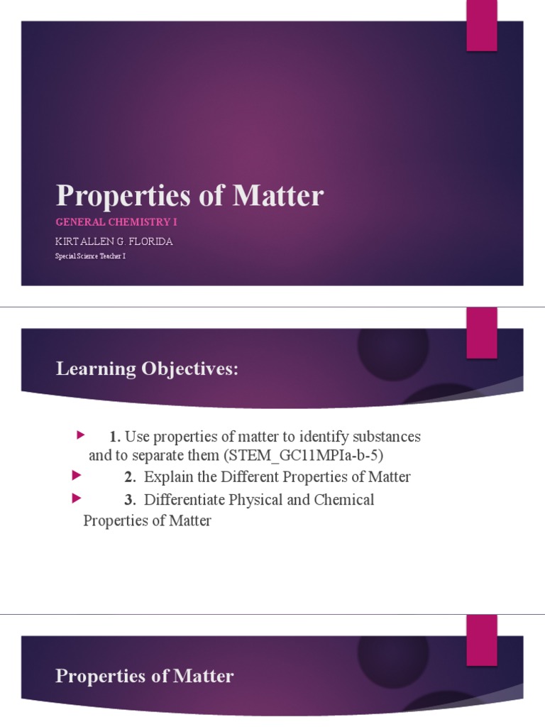 Gen Chem Ppt Week 1 4 Pdf