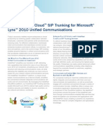 IntelePeer SIP Trunking Lync Data Sheet