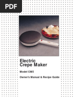 Download Maxim Crepe Maker CM5 Manual by snowbuggie6174 SN61090134 doc pdf