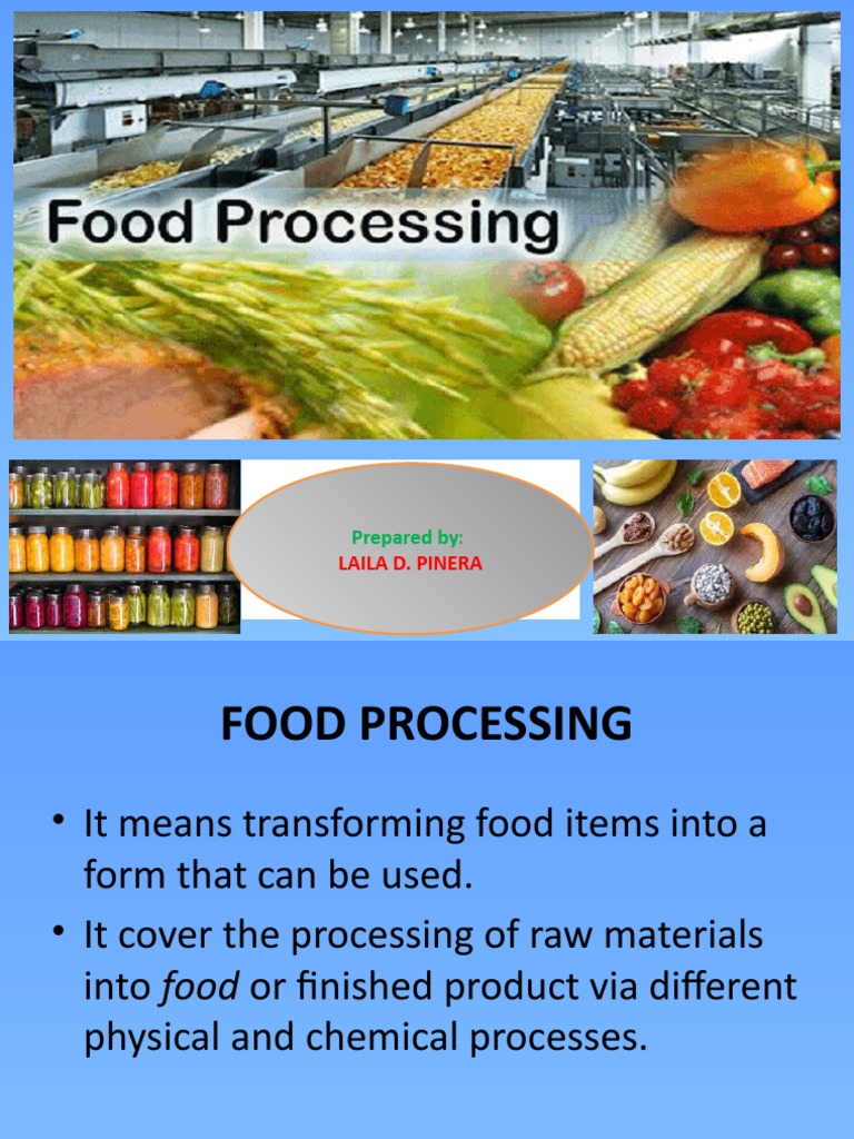 What Is Food Processing PDF