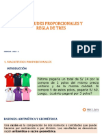 Teoría Magnitudes Proporcionales y Regla de Tres