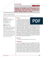 Comparative Evaluation of Soxhlet and Ultrasonics