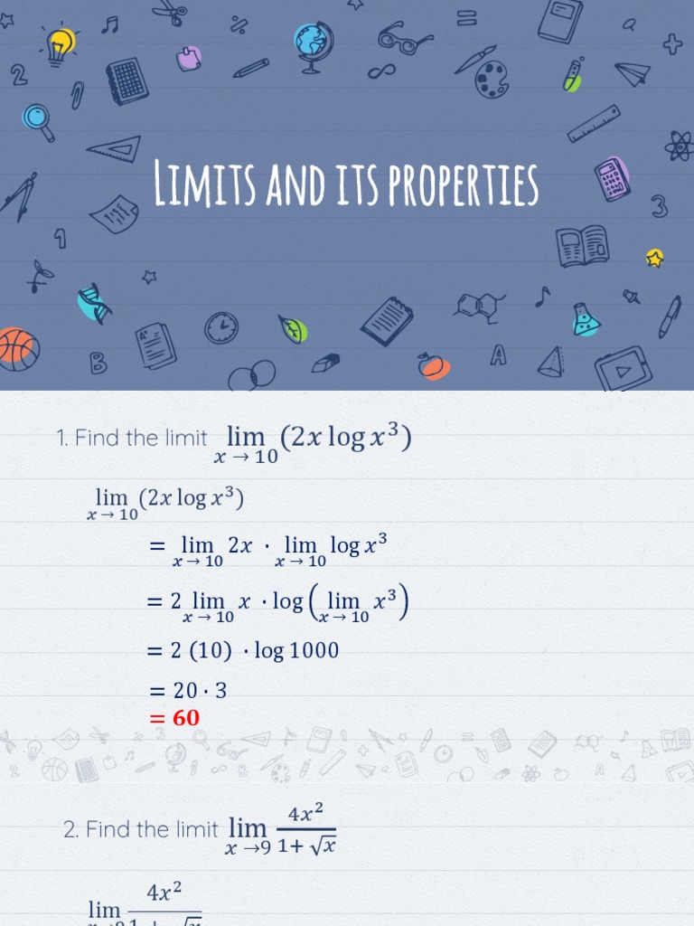 Limits Examples PDF Mathematical Analysis Mathematics