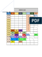 Horario MICHIGAN