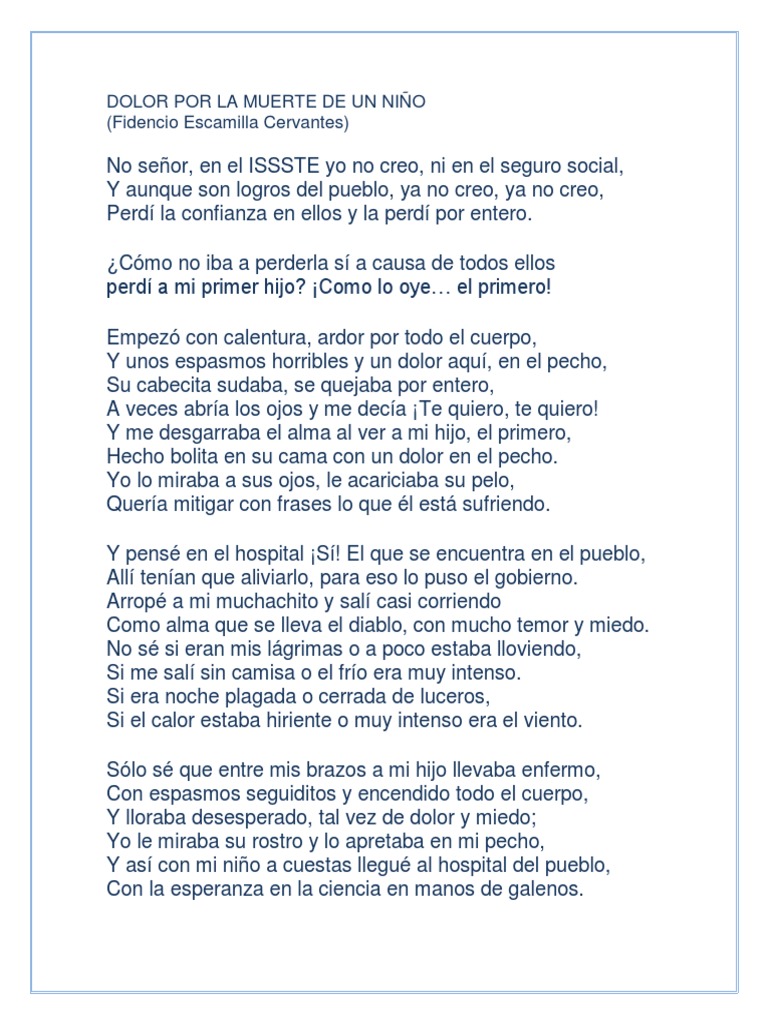 Dolor Por La Muerte de Un Niño | PDF