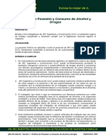 JRC-PO-SIG-04 Política de Posesión y Consumo de Alcohol y Drogas V.1