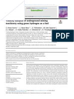 Viability Analysis of Underground Miningmachinery Using Green Hydrogen As A Fuel