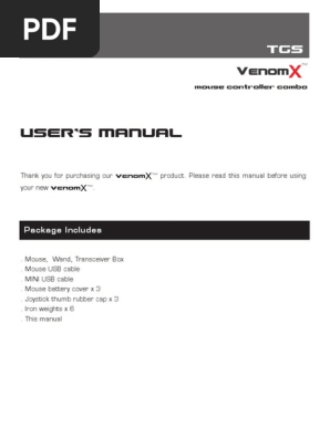 VenomX_User's_Manual_TGS