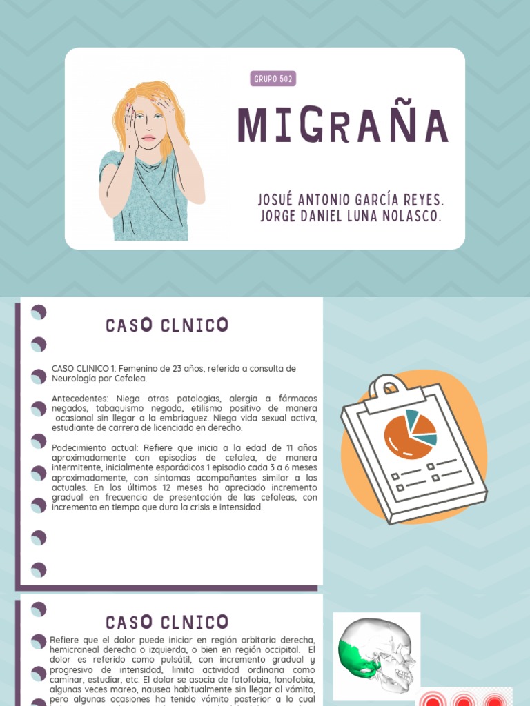 Caso Cl nico De Migra a Hemicraneal PDF Salud Y Bienestar