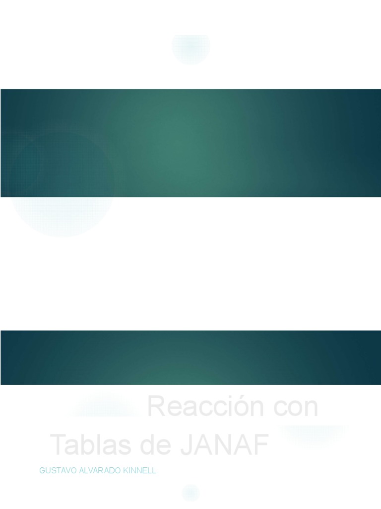 Tablas Janaf | PDF