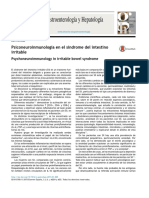 Gastroenterología y Hepatología: Psiconeuroinmunología en El Síndrome Del Intestino Irritable