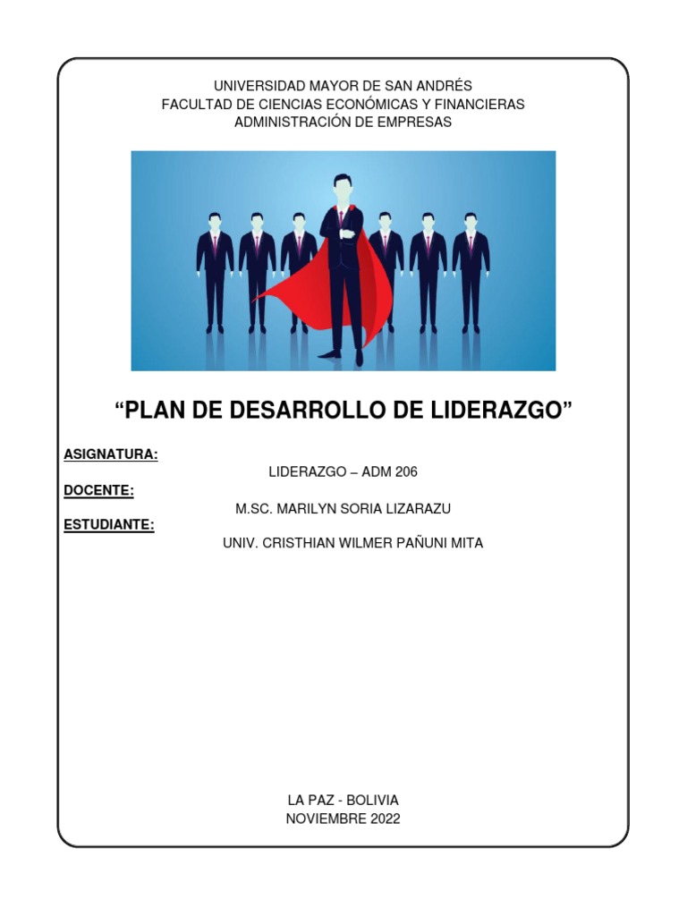 Plan de Desarrollo de Liderazgo | PDF | Liderazgo | Gestión del talento