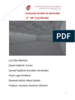 Cálculo de Iluminación de Taller de Electricidad PDF