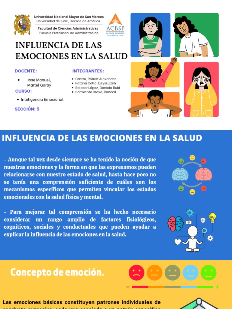 Emociones y su impacto en la salud | PDF | Las emociones | Estrés ...