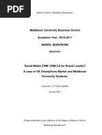 Download Social Media CRM for Brand Loyalty Dissertation Thesis by Manzil Madhwani SN61093135 doc pdf
