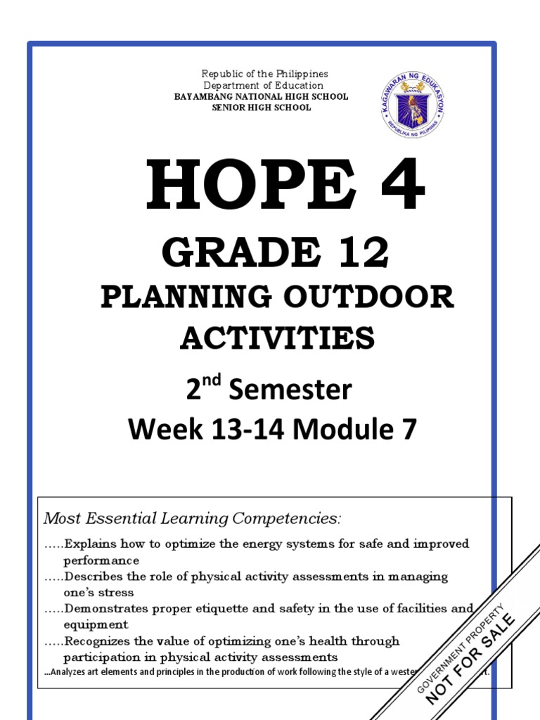 2S Module 7 PLANNING OUTDOOR ACTIVITIES Validated 1 PDF