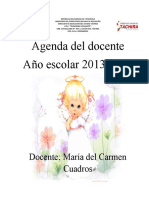 Agenda Del Docente CARMEN CUADROS