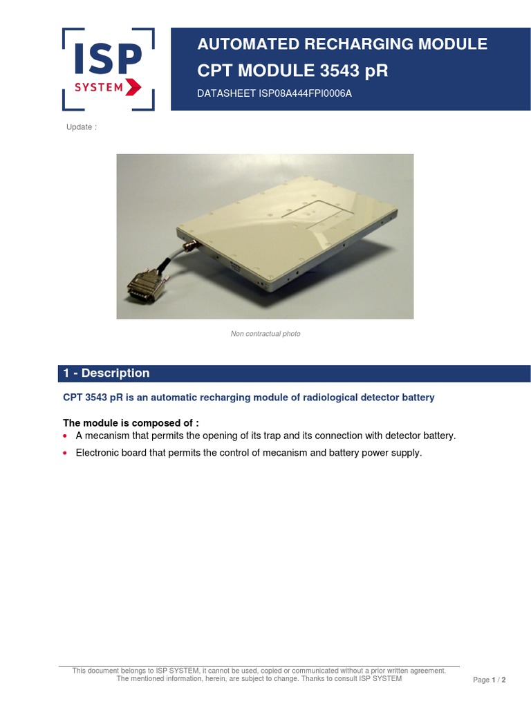 CPT Robotic Module EN PDF Electric Power