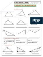 Ficha 05: Los Triángulos Y Su Clasificación: Nivel: Primaria Curso: Geometría