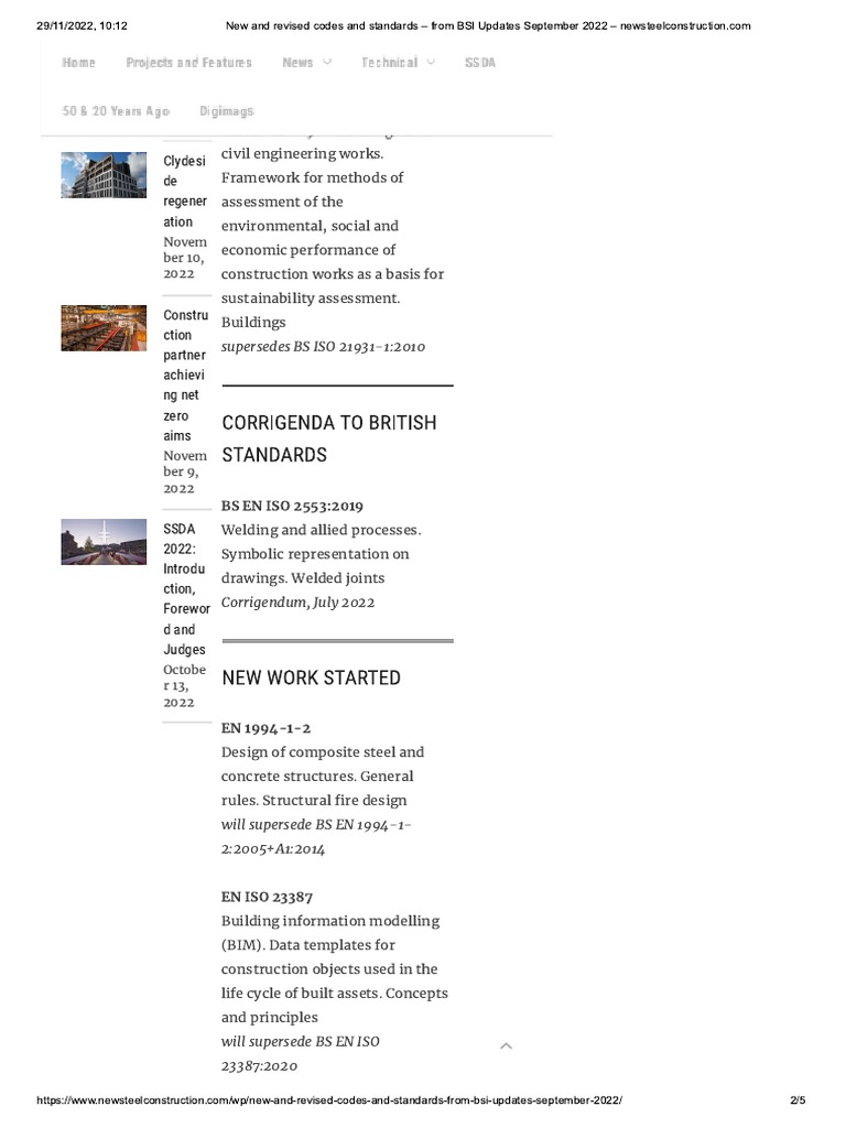 New and Revised Codes and Staner 2022 - Newsteelconstruction 2 | PDF ...