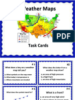 Weather Map Task Cards