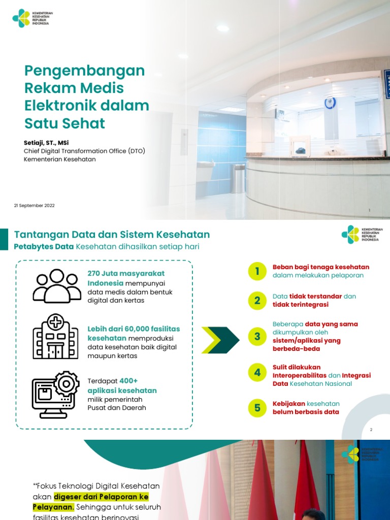 Integrasi Rekam Medis di Satu Sehat | PDF