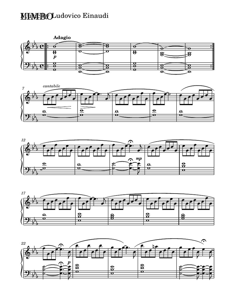 Limbo Ludovico Einaudi | PDF | Musical Compositions | Musical Forms