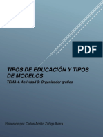 Tipos de Educación Y Tipos de Modelos: TEMA 4. Actividad 3: Organizador Grafico