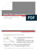 007 Examples Constraints and Lagrange Equations