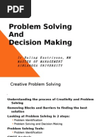 Problem Solving and Decision Making